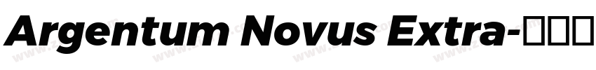 Argentum Novus Extra字体转换